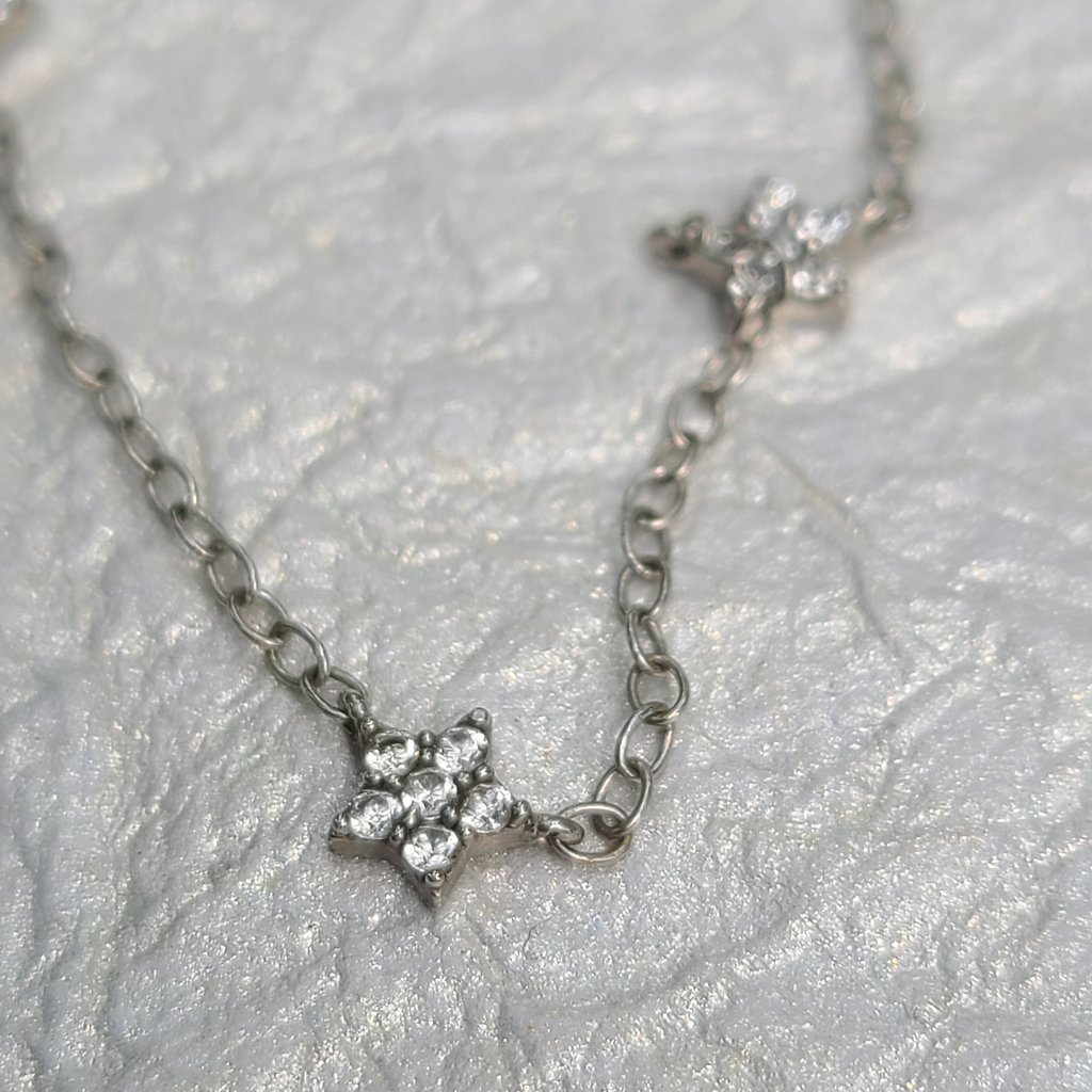 Galaxy Chain Necklace-Sterling Silver Chain Necklace